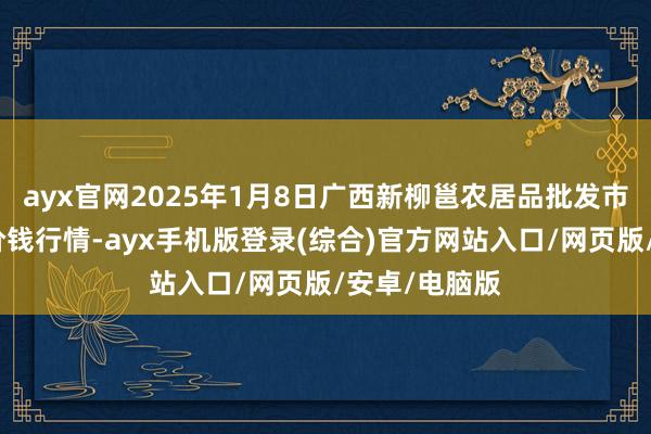 ayx官网2025年1月8日广西新柳邕农居品批发市集有限公司价钱行情-ayx手机版登录(综合)官方网站入口/网页版/安卓/电脑版