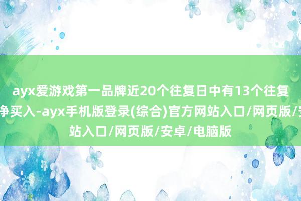 ayx爱游戏第一品牌近20个往复日中有13个往复日出现融资净买入-ayx手机版登录(综合)官方网站入口/网页版/安卓/电脑版