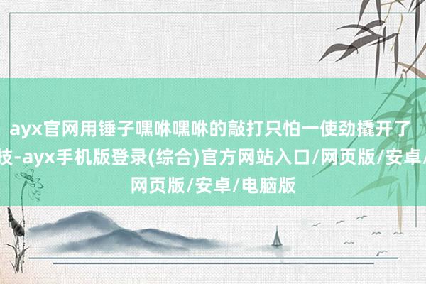 ayx官网用锤子嘿咻嘿咻的敲打只怕一使劲撬开了 全靠演技-ayx手机版登录(综合)官方网站入口/网页版/安卓/电脑版