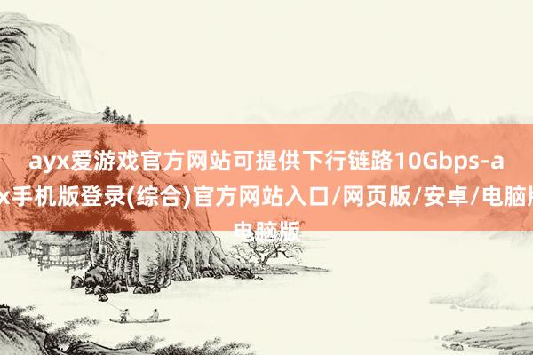 ayx爱游戏官方网站可提供下行链路10Gbps-ayx手机版登录(综合)官方网站入口/网页版/安卓/电脑版