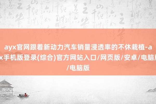 ayx官网跟着新动力汽车销量浸透率的不休栽植-ayx手机版登录(综合)官方网站入口/网页版/安卓/电脑版
