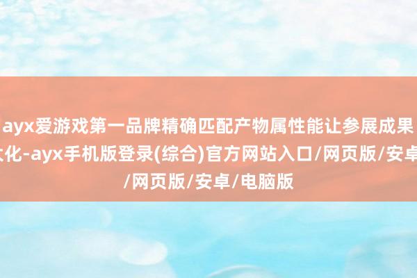 ayx爱游戏第一品牌精确匹配产物属性能让参展成果齐备最大化-ayx手机版登录(综合)官方网站入口/网页版/安卓/电脑版