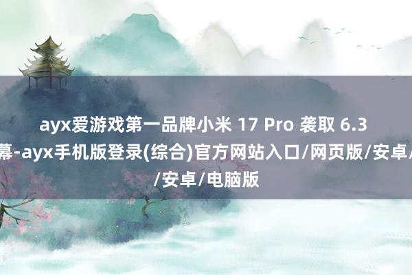ayx爱游戏第一品牌小米 17 Pro 袭取 6.3 英寸屏幕-ayx手机版登录(综合)官方网站入口/网页版/安卓/电脑版